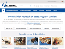 Tablet Screenshot of dierenkliniekvechtdal.nl